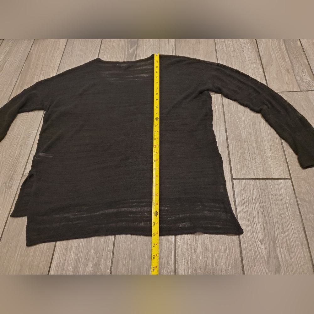 Helmut Lang Destroyed Boucle High Low Split Hem K… - image 6